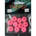 Груз ушастый для рыбалки, таблетка (эксцентрик) цвет Silvereyes Pink, 10шт в уп., вес 12г
